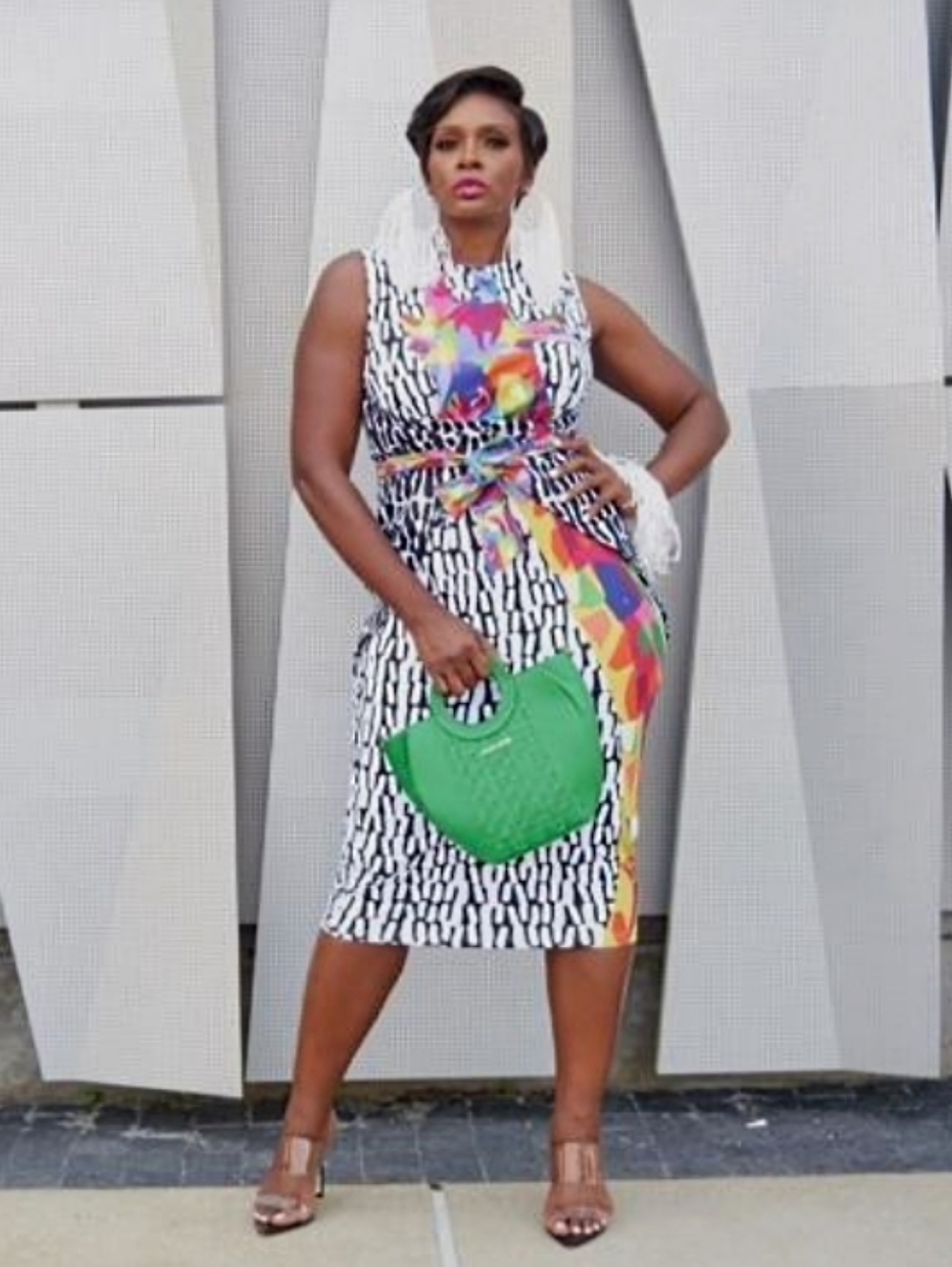 NWOT 2X Sassy Jones Samba Wrap Dress - Midi - Picture 2 of 9